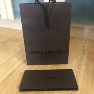 Authentic Louis Vuitton Shopping Bag/ Receipt Hold